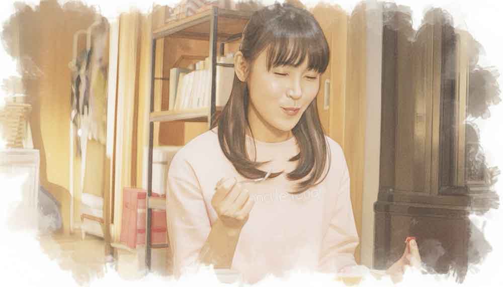 リブート 夏海 考察 イラスト ショートケーキのいちごをたべるシーン