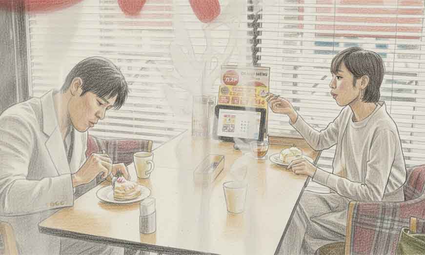 リブート 一香 考察 イラスト スイーツを食べる幸せそうな表情