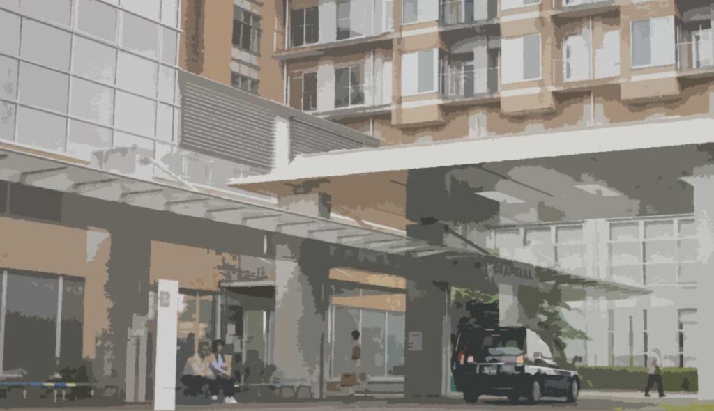 リブート　幸後綾香が入院している病院イラスト