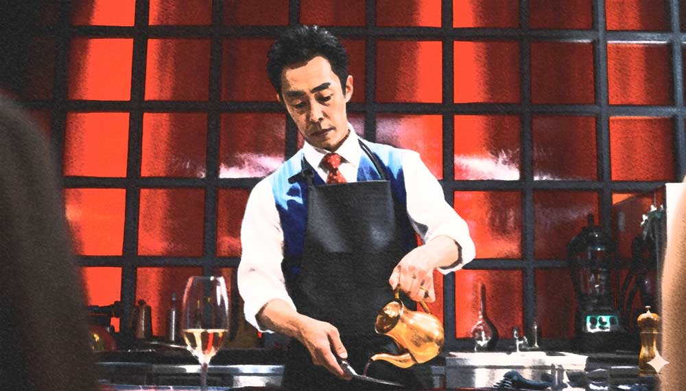 リブート　合六が料理を振る舞うレストランのイラスト