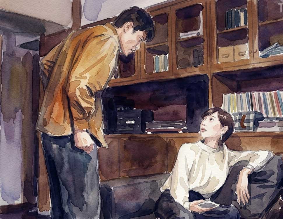 ドラマ リブート 一香 考察 イラスト 一香と陸