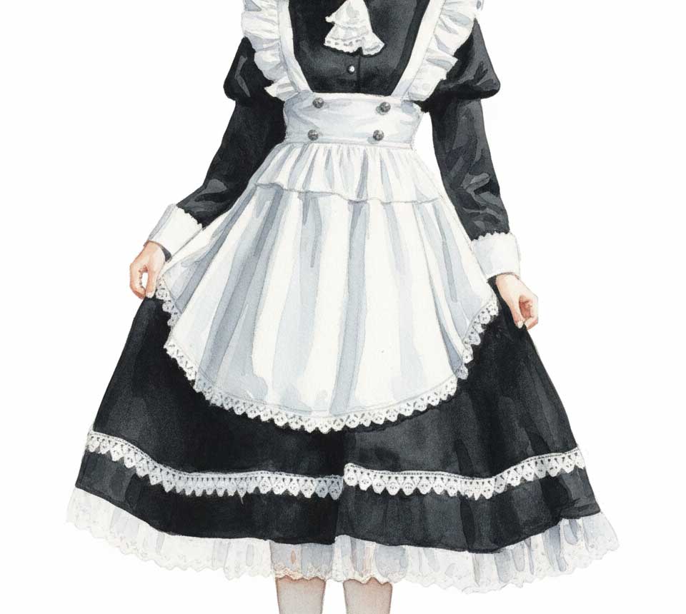 this is I 望月春希　メイド服　イメージイラスト