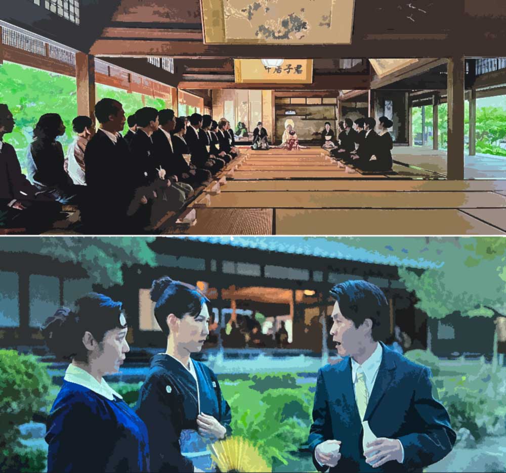 地獄に堕ちるわよ 和子の結婚式のシーンのイラスト