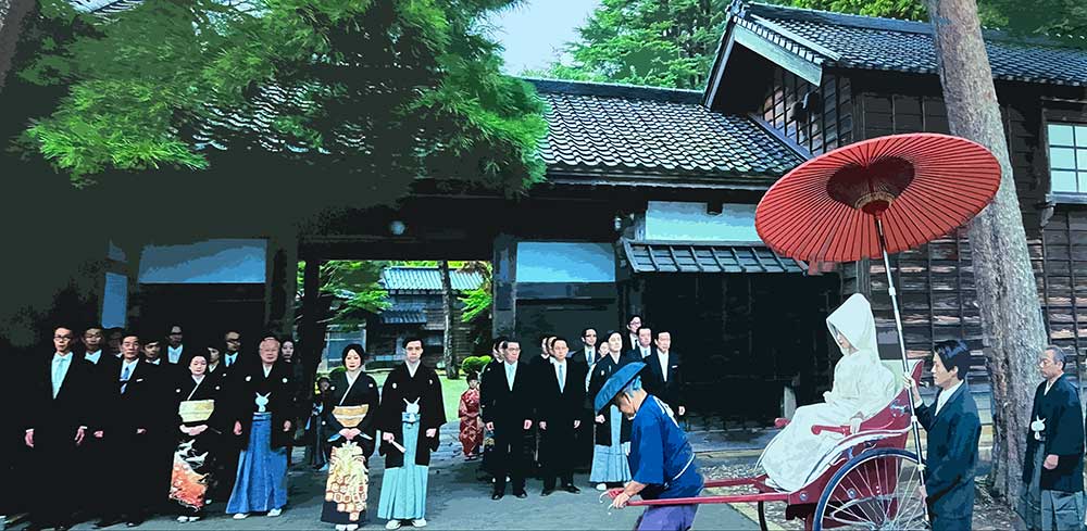地獄に堕ちるわよ 結婚式のシーンのイラスト